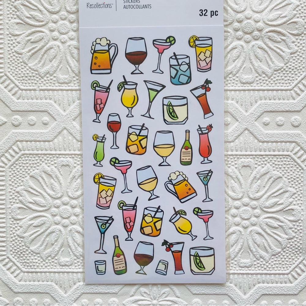 Recollections Happy Hour Stickers - Picture 4 of 4